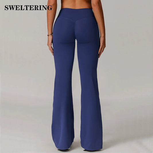 Women's Flared High-Waist Yoga Leggings