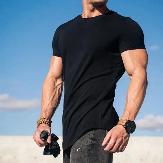Men's Cotton Muscle Fitness T-Shirt