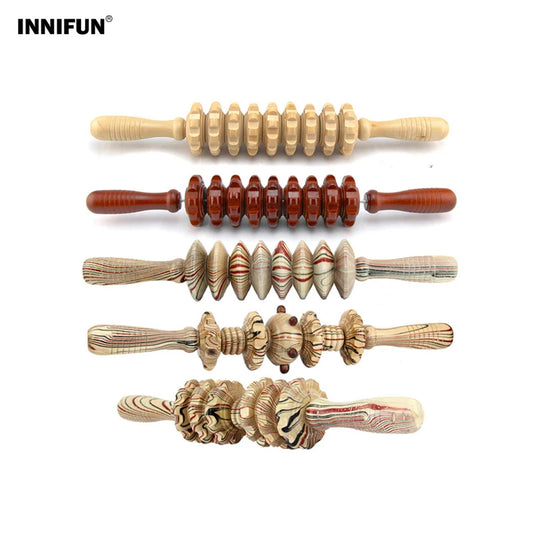 Wooden Muscle Massage Roller Stick
