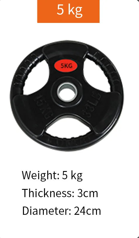 Rubber Coated Barbell Weight Plates