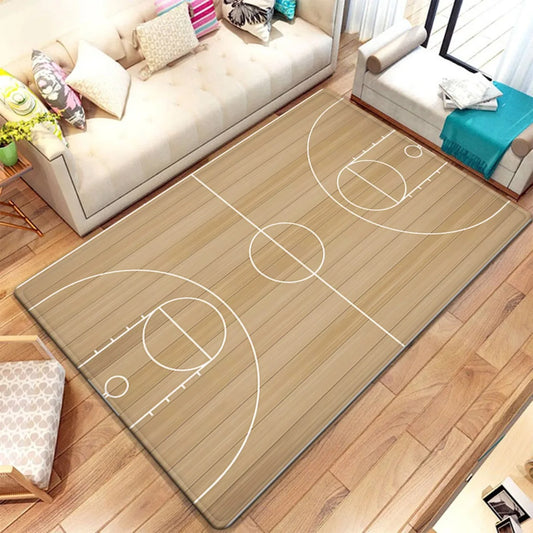 Basketball Sports Floor Gym Rug