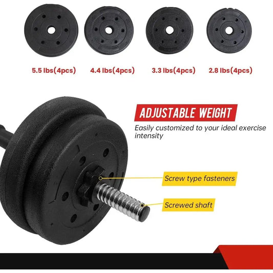 66lb Adjustable Dumbbell Set