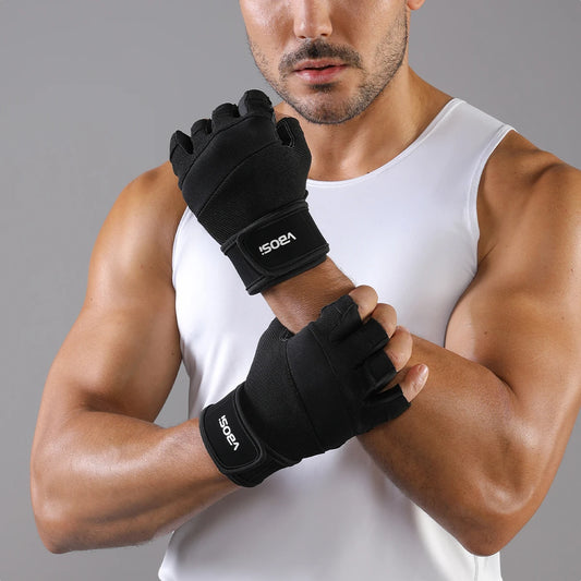 Anti-Slip Weightlifting Wrist Support Gloves
