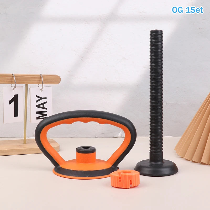 Adjustable Kettlebell Handle For Dumbbells Weight Plates Swing Barbell Ball Weight Kettlebell Handle For Home Use And Fitness