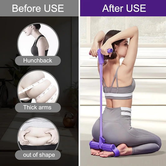 4-Tube Pedal Resistance Band