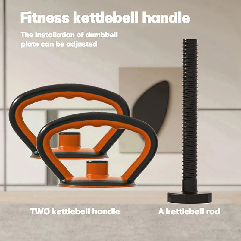 Adjustable Kettlebell Handle For Dumbbells Weight Plates Swing Barbell Ball Weight Kettlebell Handle For Home Use And Fitness
