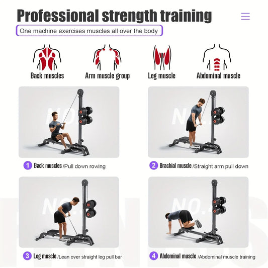 Foldable 4-in-1 Rowing Machine