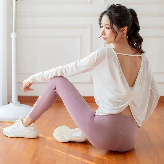 Women's Backless Breathable Yoga Top