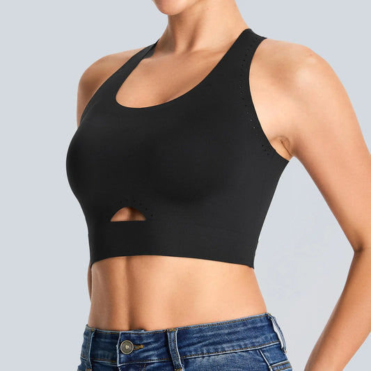 Women's Wireless Cross-Back Sports Bra
