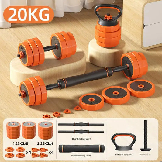 Adjustable Dumbbell Barbell Weight Set