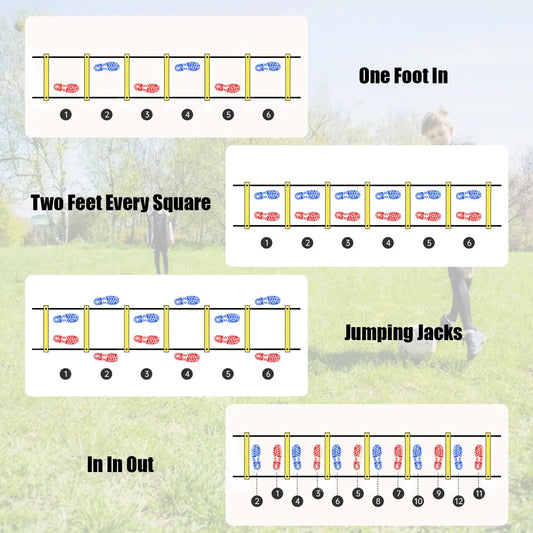 6M Portable Agility Training Ladder