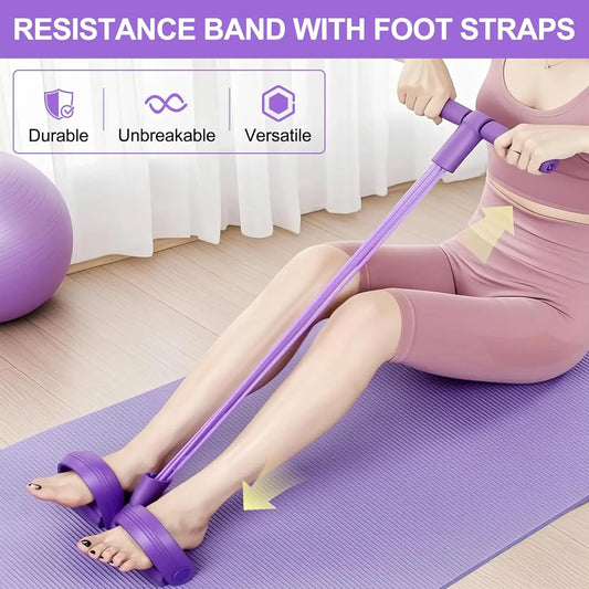 4-Tube Pedal Resistance Band