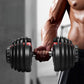 24kg Dumbbells Rubber-Coated Dumbbells Home Gym Weightlifting Dumbbell Training Equipment Material Durable Design