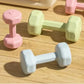 High Quality 1kg Fitness Dumbbell Set Waterproof PVC Kettlebell Non-Slip Anti-Roll Small Dumbbell Women's Fitness