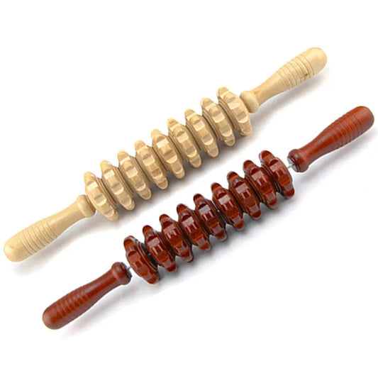 Wooden Muscle Massage Roller Stick
