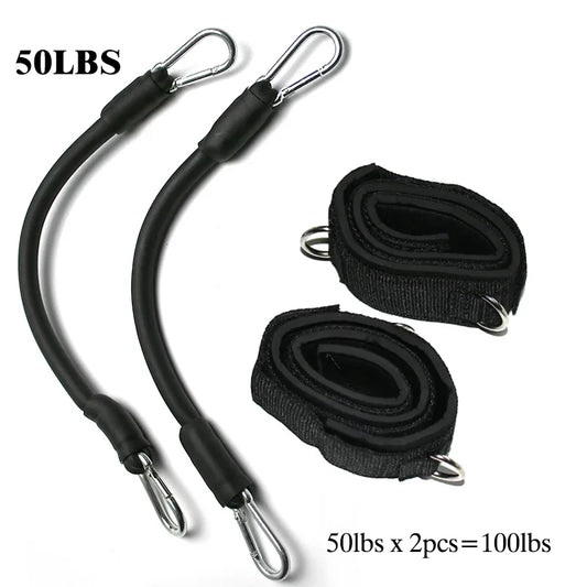 Leg Resistance Bands With Ankle Straps