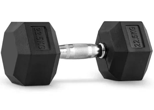 Commercial Rubber Coated Dumbbell Set