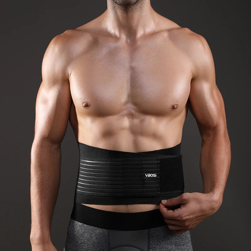 VBOSi Unisex Adjustable Lower Back Support Waist Band Women Men Abdomen Trimmer for Weightlifting Running