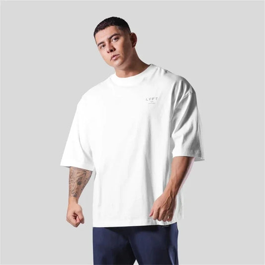 Men's Cotton Gym Logo T-Shirt