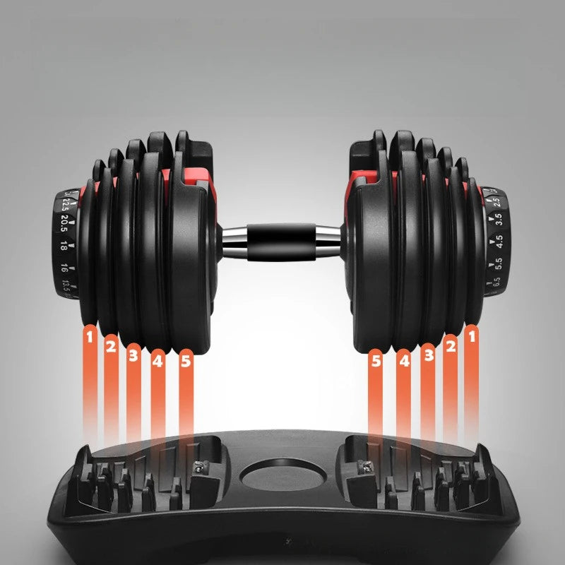 24kg Dumbbells Rubber-Coated Dumbbells Home Gym Weightlifting Dumbbell Training Equipment Material Durable Design