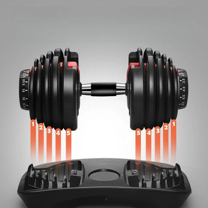 24kg Dumbbells Rubber-Coated Dumbbells Home Gym Weightlifting Dumbbell Training Equipment Material Durable Design