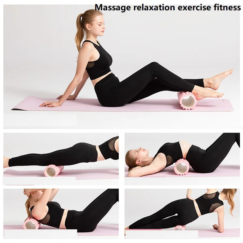 30CM Yoga Roller Massage Foam Myofascial Release Roll Gym Foam Roller Foam Sports Roller Gym 10cm Fitness YJZ01