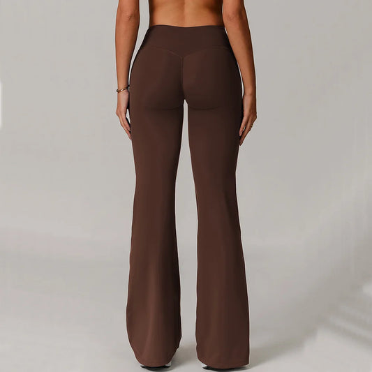 Women's Flared High-Waist Yoga Leggings