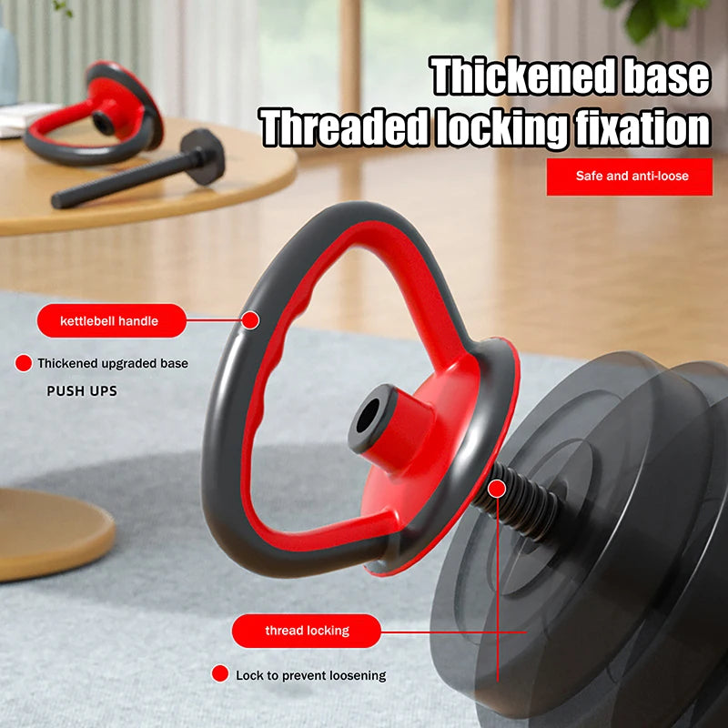 Adjustable Kettlebell Handle For Dumbbells Weight Plates Swing Barbell Ball Weight Kettlebell Handle For Home Use And Fitness