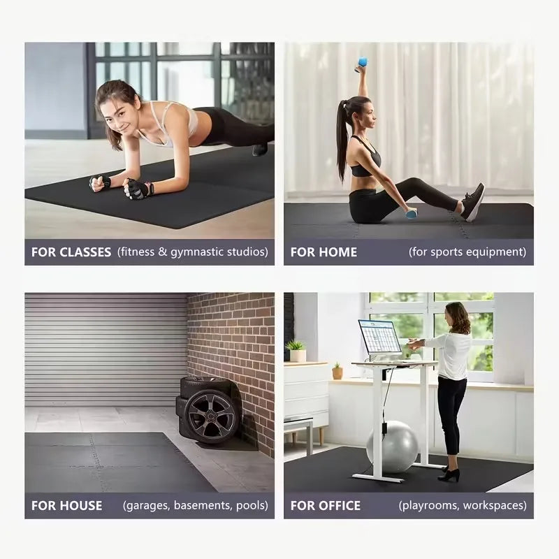 30x30cm 16 Pcs Interlocking Yoga Mat Home Gym and Yoga Equipment Protective Mat EVA Foam Non Slip Flooring Indoor Fitness
